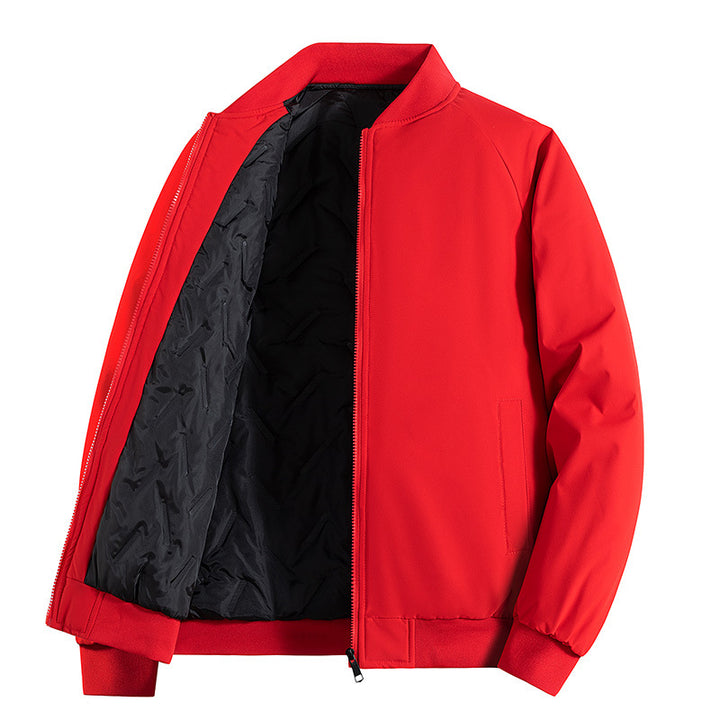 Herren Minimalistische Tech-Bomberjacke mit thermoisolierter Stepp-Innenlage und verdecktem Reißverschluss Echo Archiv
