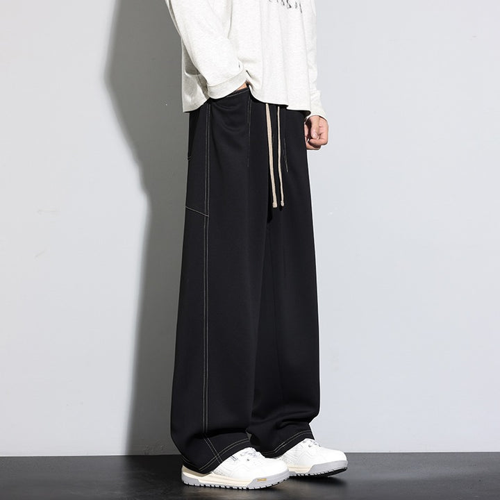 Damen Weite Palazzo‑Hose mit hohem Elastbund & Kordelzug Echoarchiv