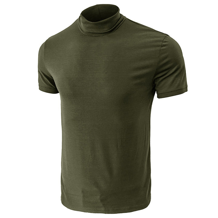 Herren Stehkragen T-Shirt Echoarchiv
