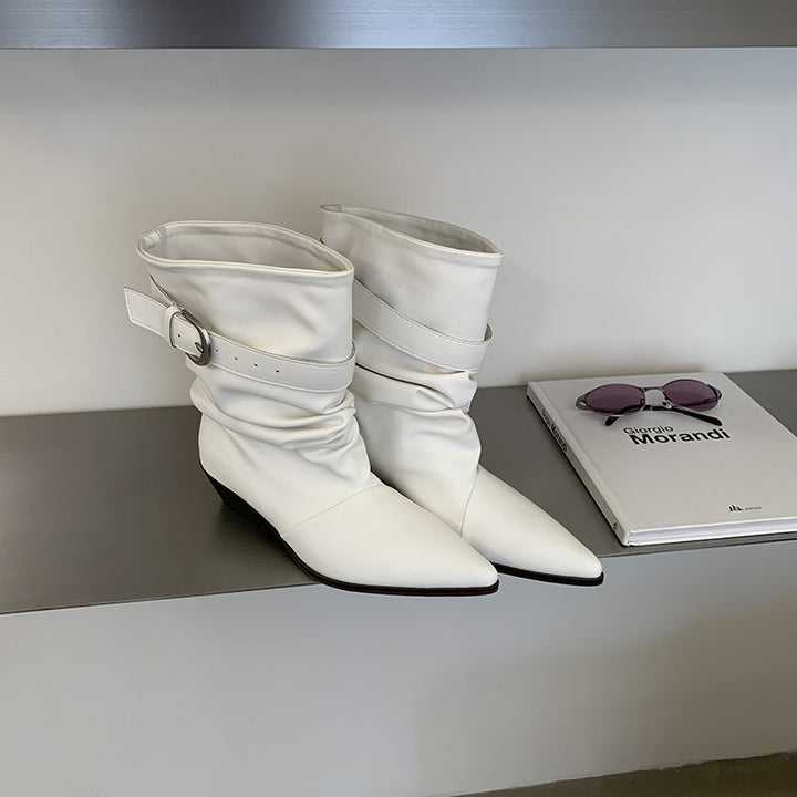 Damen Modische Stiefeletten mit Riemchen und Bequemlichkeitsdetails Echo Archiv