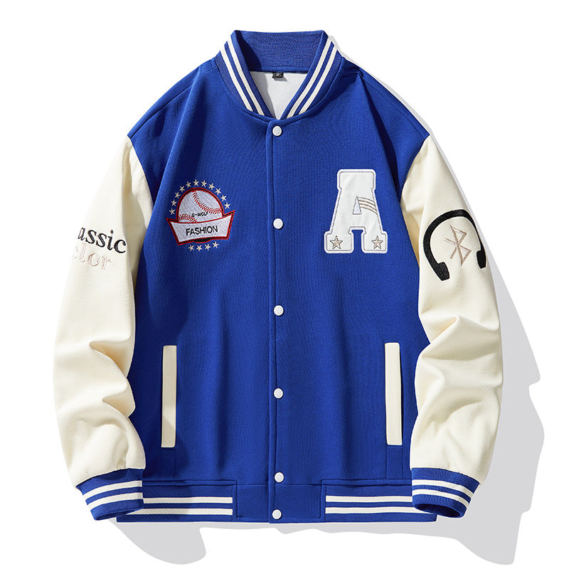 Herren Moderne Collegejacke Echo Archiv