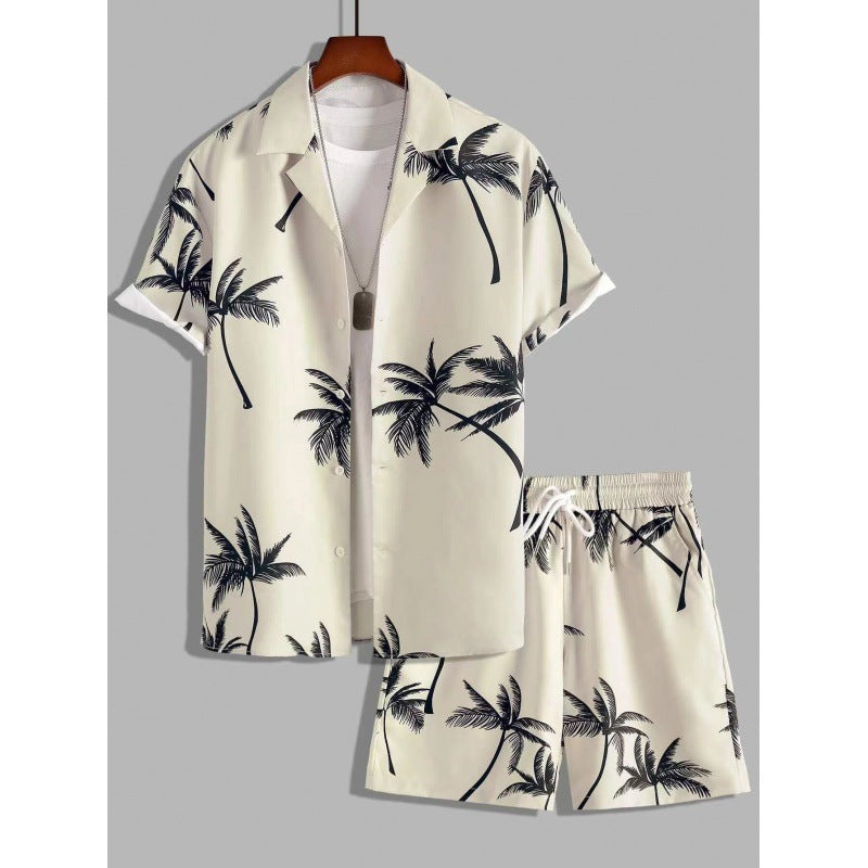 Herren Kurzarm-Hemd und Shorts Set Echoarchiv