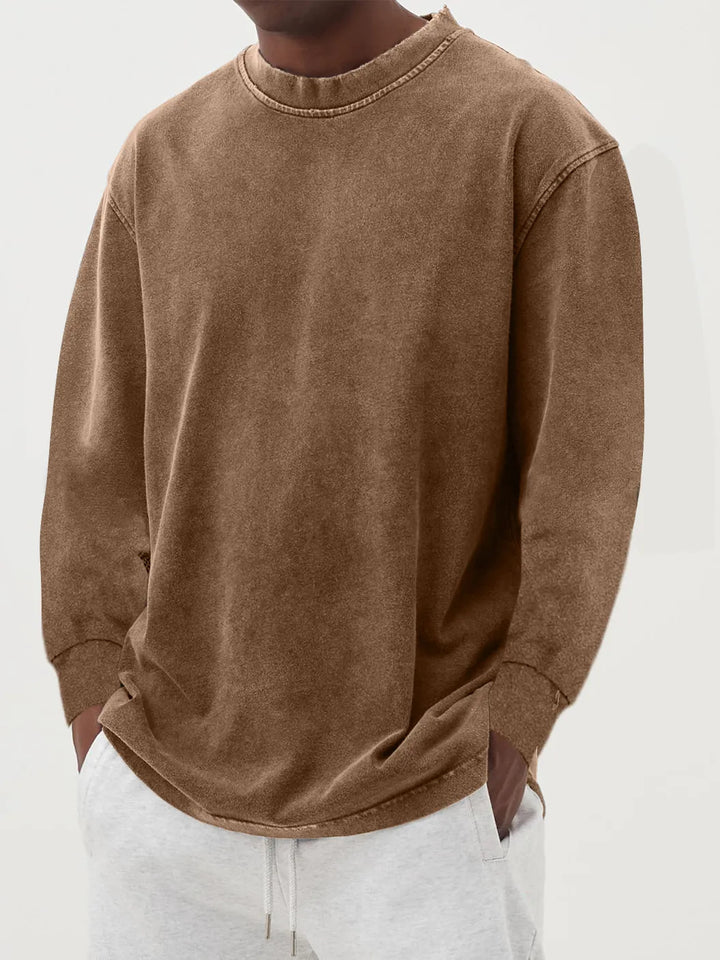 Herren lässiger Oversized Pullover aus angenehmem Baumwollmix Echoarchiv