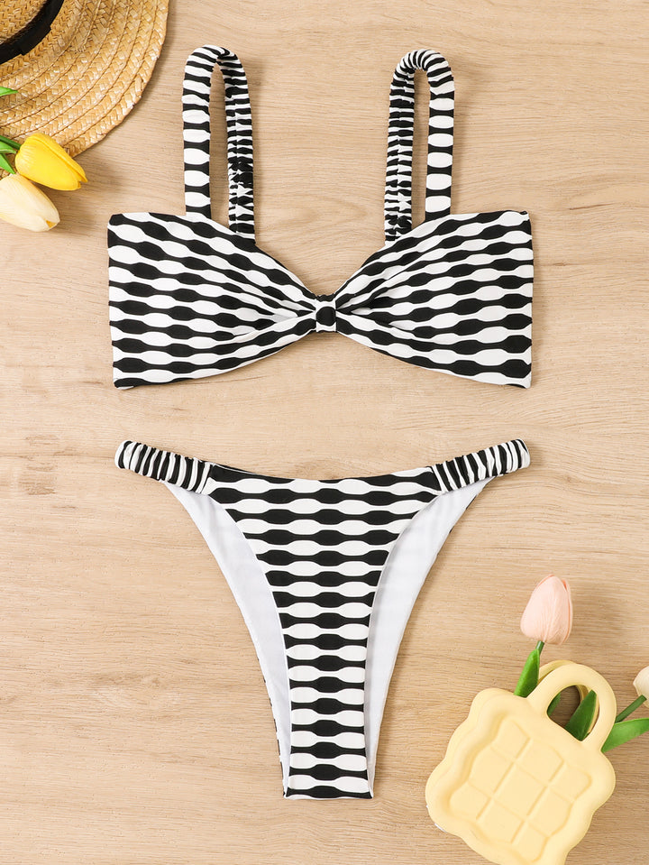 Damen Bandeau Bikini-Set mit floralem Muster Echo Archiv