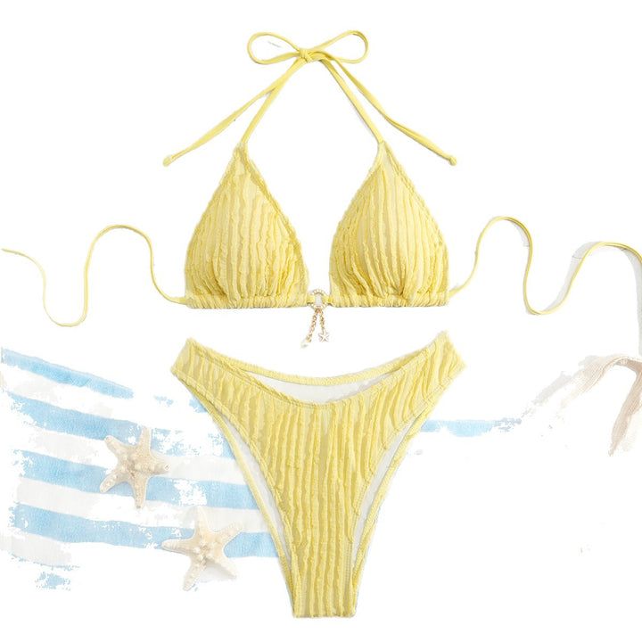 Damen Triangel-Bikini mit Rippendesign Echo Archiv