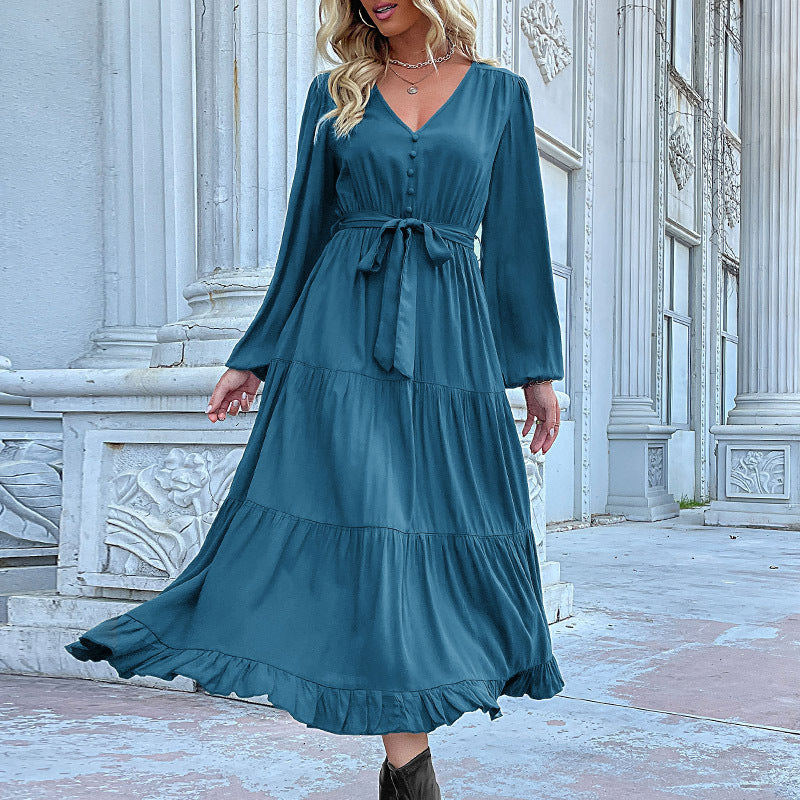 Damen Lange Bluse mit Taillengürtel Echo Archiv