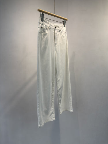Damen Weite-Leg Hoch Taillierte Jeans Echoarchiv