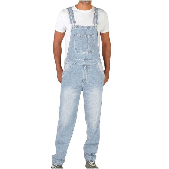 Herren JEchoarchivns Latzhose mit Taschen und verstellbaren Trägern