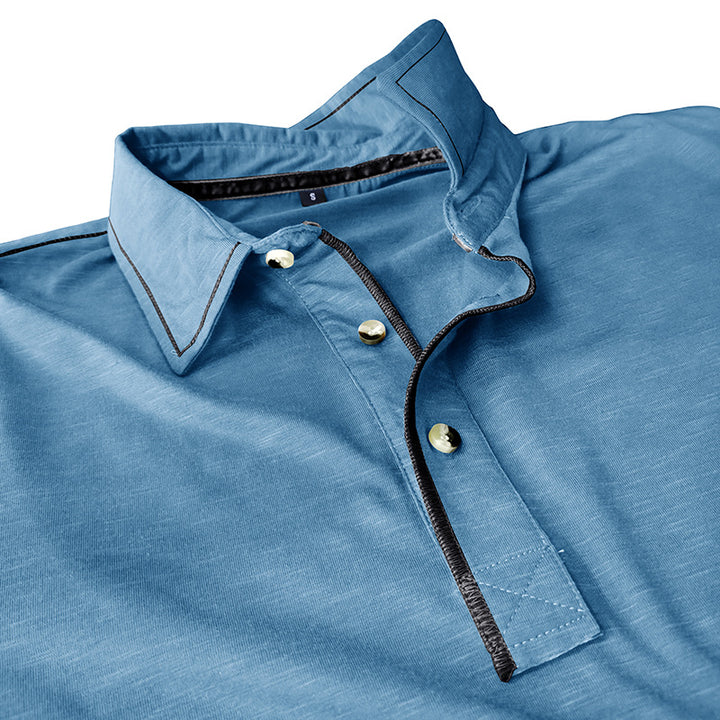 Herren sportliches Longsleeve Polo-Shirt Echoarchiv