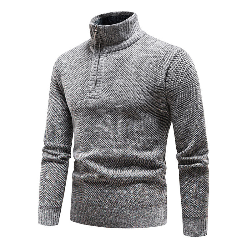 Herren Stehkragen Pullover aus hochwertigen Baumwollmix Echoarchiv
