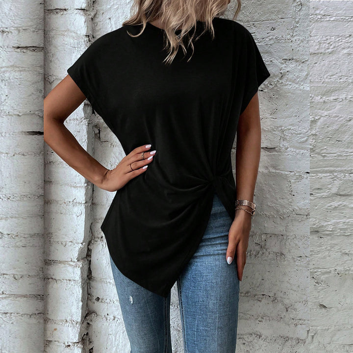 Damen Oversize T-Shirt mit Knoten-Detail Echo Archiv