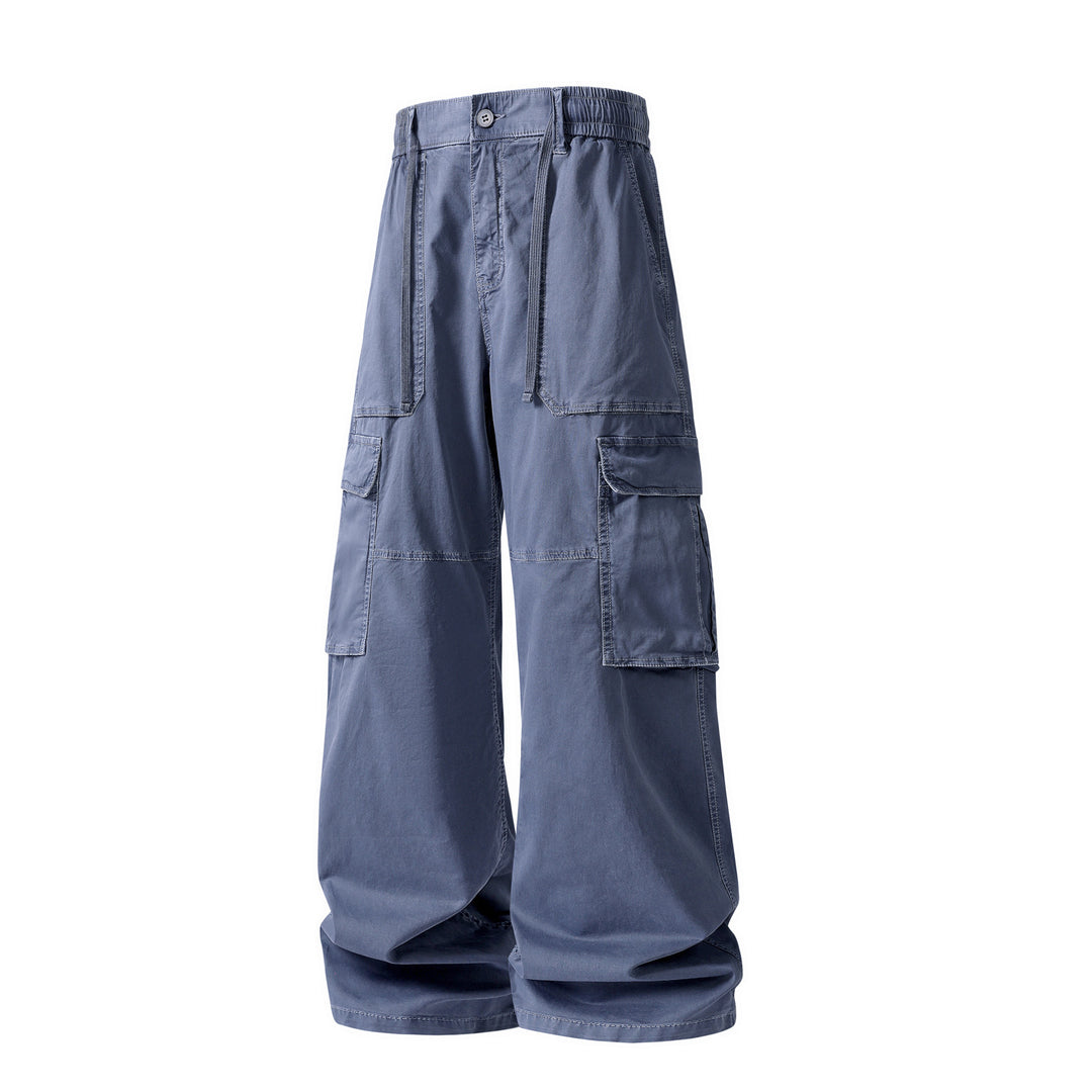 Herren Extraweite Utility-Cargo-Hose im Baggy‑Cut mit elastischem Bund und Mehrfachklappentaschen Echo Archiv