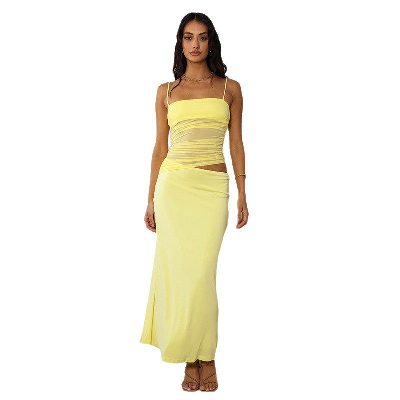 Damen Maxikleid mit ansprechendem Wickeldesign und eleganten Cut-Outs Echo Archiv