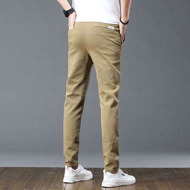 Herren lässige Baumwollhose mit verstellbarem Bund und praktischen Taschen Echoarchiv