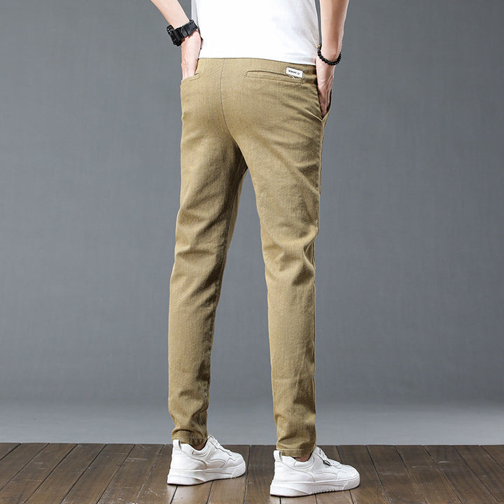 Herren lässige Baumwollhose mit verstellbarem Bund und praktischen Taschen Echoarchiv