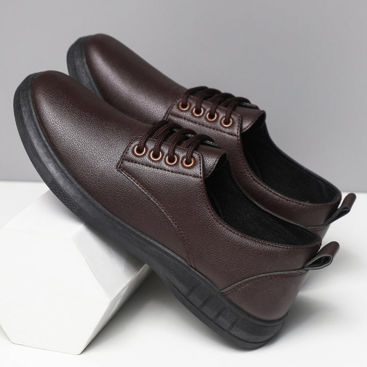 Herren Komfortable Lederschnürschuhe Echoarchiv