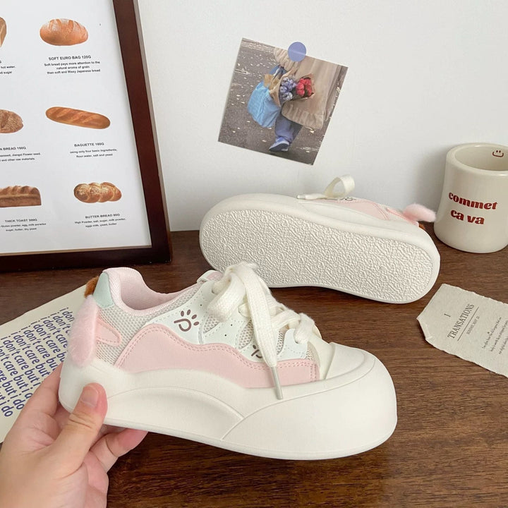 Damen Trendy Sneakers mit süßen Dekorationen und komfortabler Dämpfung Echo Archiv