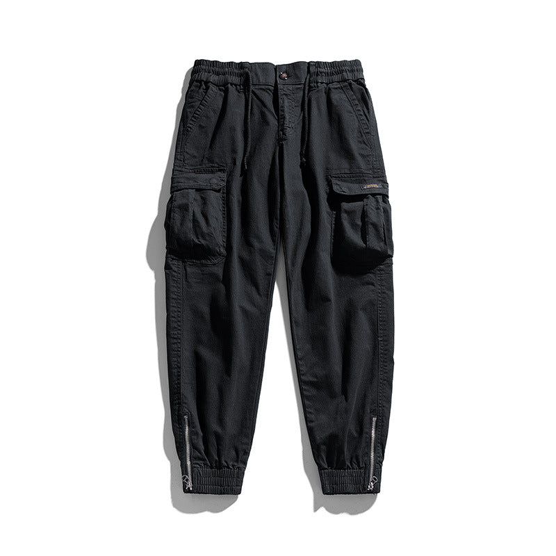 Herren Multifunktionale Cargo-Joggerhose mit Reißverschluss-Beinabschluss und großen Klappentaschen Echo Archiv