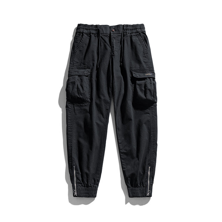 Herren Multifunktionale Cargo-Joggerhose mit Reißverschluss-Beinabschluss und großen Klappentaschen Echo Archiv