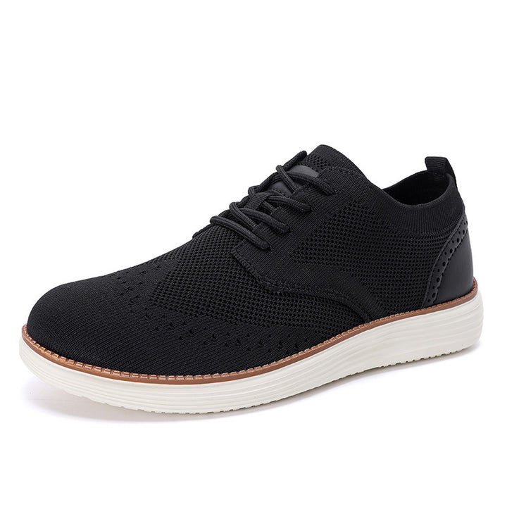 Herren nan gestrickter Oxford-Sneaker mit Wingtip-Perforation und federleichter EVA-Sohle Echo Archiv