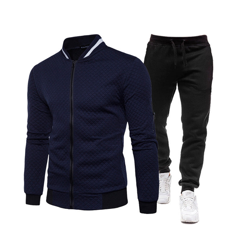 Herren modische Trainingsjacke mit Stehkragen und Sporthose Echoarchiv