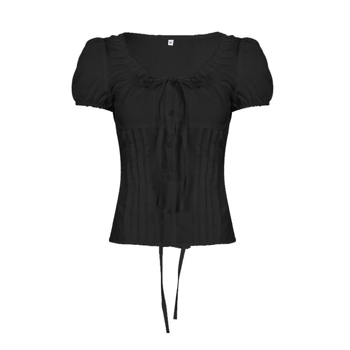 Damen Elegantes Blusenoberteil mit Rüschendetails und taillierter Silhouette Echo Archiv