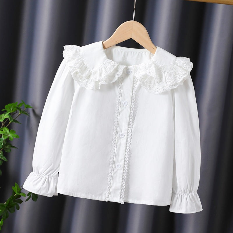 Damen Bluse mit Rüschendetails und romantischen Puffärmeln Echo Archiv