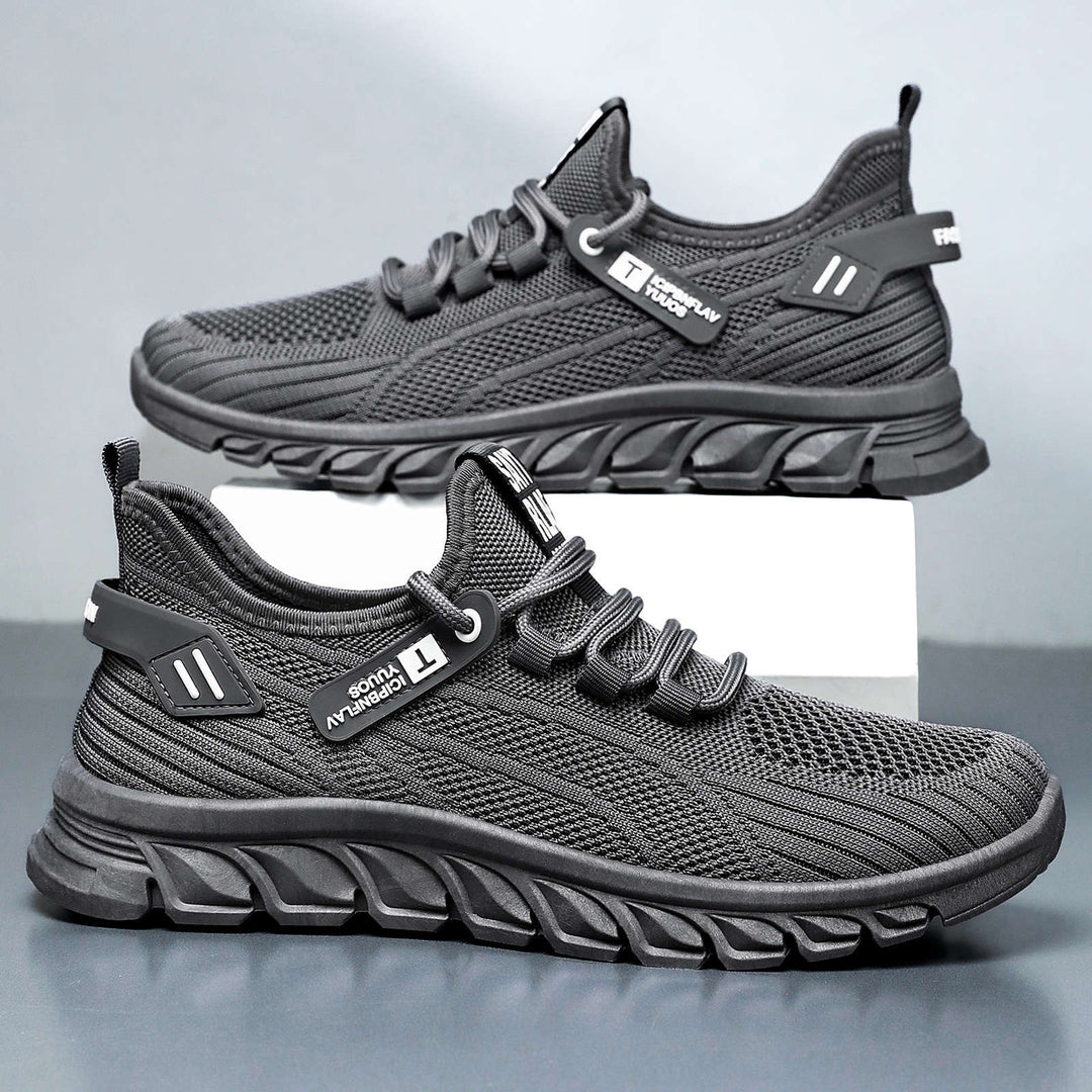 Herren nan atmungsaktiver Strick-Chunky-Sneaker mit elastischem Einstieg, stabiler Dämpfungssohle und Zuglasche Echo Archiv