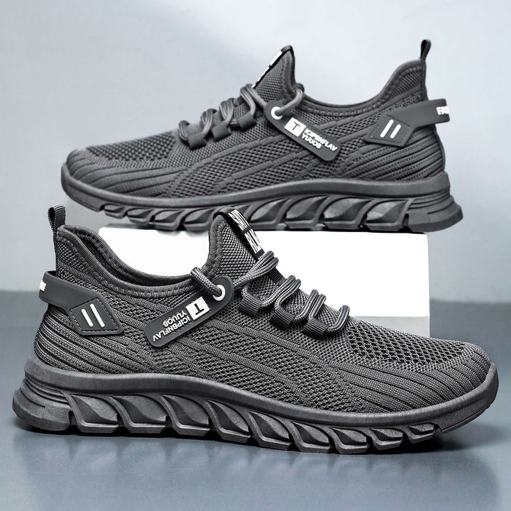 Herren nan atmungsaktiver Strick-Chunky-Sneaker mit elastischem Einstieg, stabiler Dämpfungssohle und Zuglasche Echo Archiv