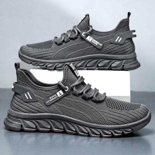Herren nan atmungsaktiver Strick-Chunky-Sneaker mit elastischem Einstieg, stabiler Dämpfungssohle und Zuglasche Echo Archiv
