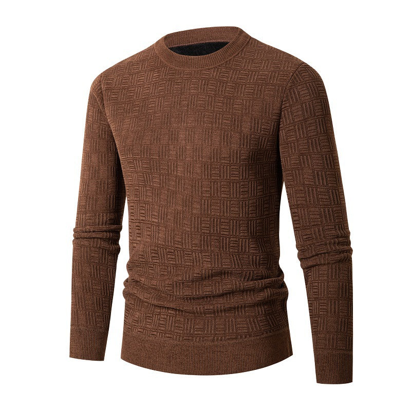 Herren modischer Strickpullover mit einzigartigem Strukturdesign Echoarchiv