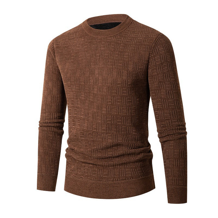 Herren modischer Strickpullover mit einzigartigem Strukturdesign Echoarchiv