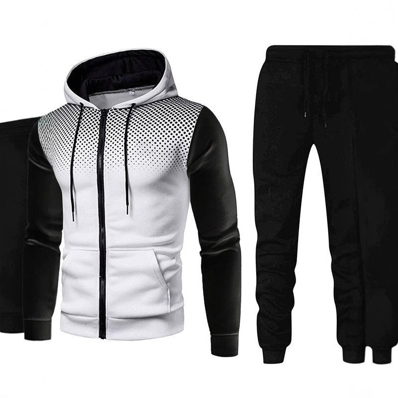Herren sportliches Jogginganzug-Set mit stylischem Design und funktionalen Taschen Echoarchiv