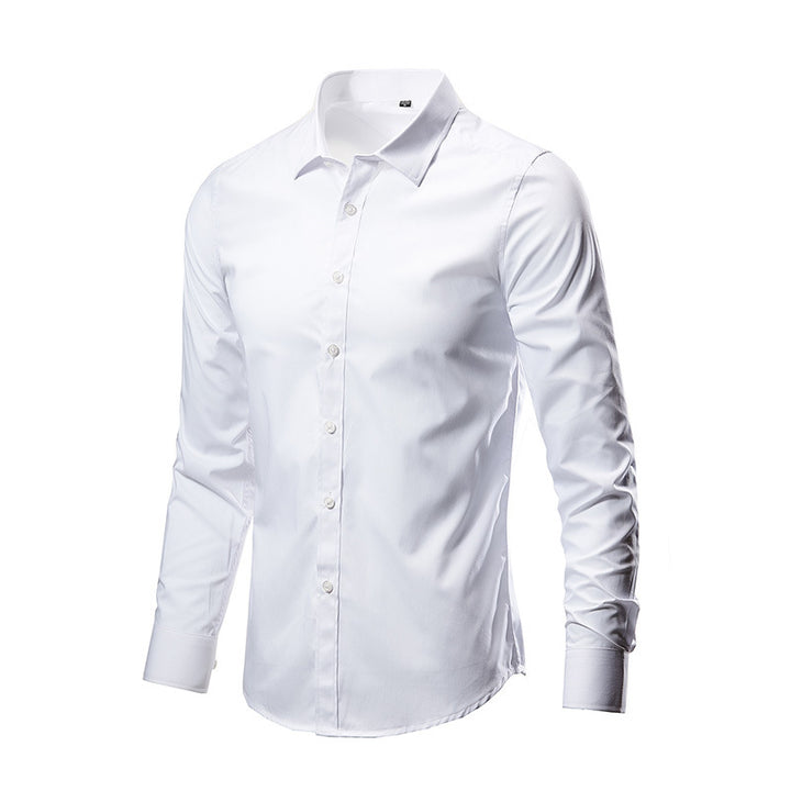Herren nan Slim-Fit Businesshemd aus Stretch-Baumwollmix mit Kentkragen Echo Archiv