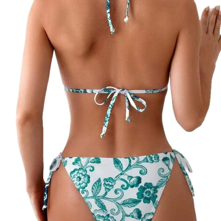 Damen Floral Design Triangel-Badeanzug Echo Archiv