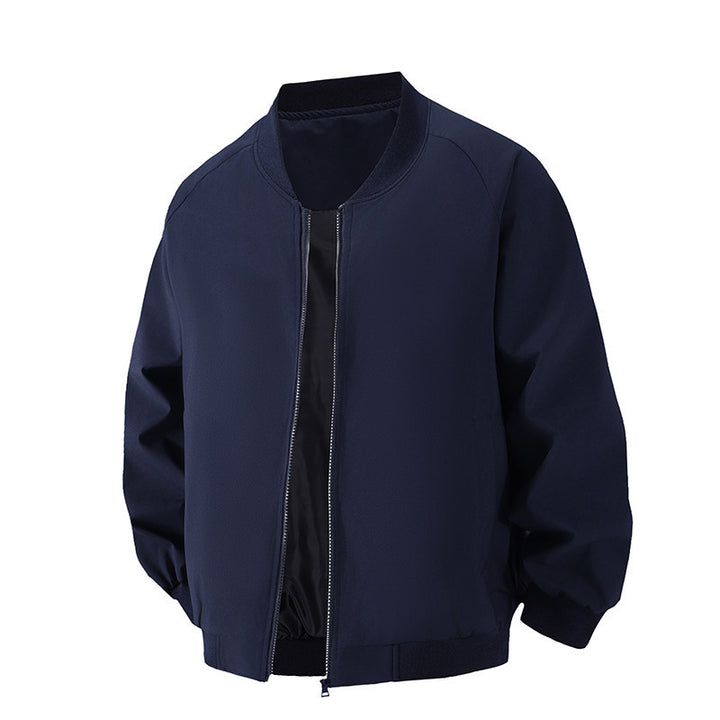 Herren Minimalistische Oversize-Bomberjacke mit Raglanärmeln, elastischem Saum & Komfortkragen Echo Archiv