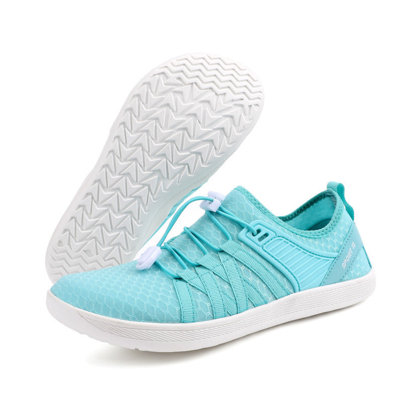 Unisex nan flacher Stadt-Sneaker mit Schnellzugverschluss, elastischem Strickoberteil und stoßabsorbierender Leichtsohle Echo Archiv