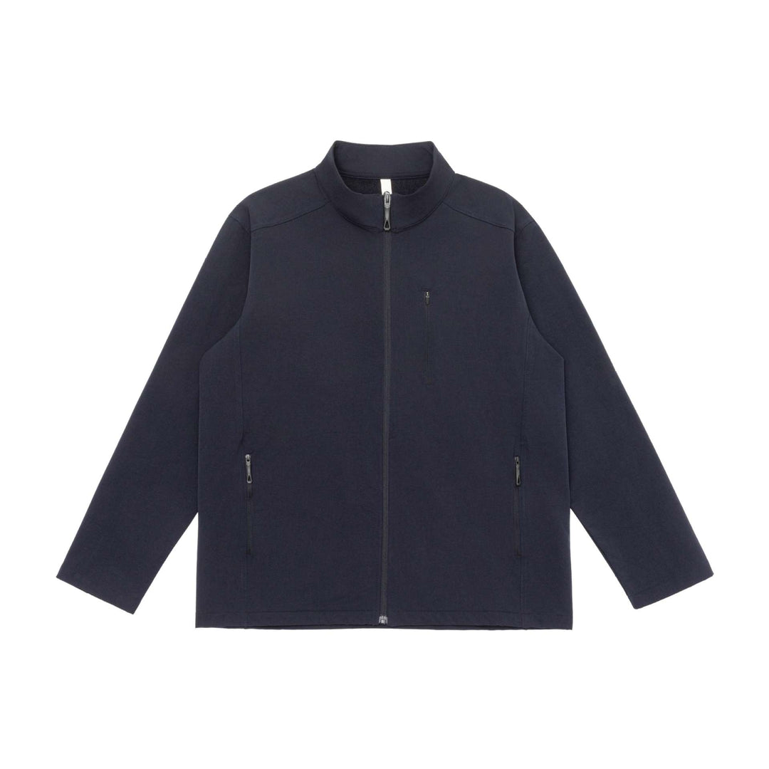Unisex Leichte Softshell Jacke mit Stehkragen und Reißverschlusstaschen Echoarchiv