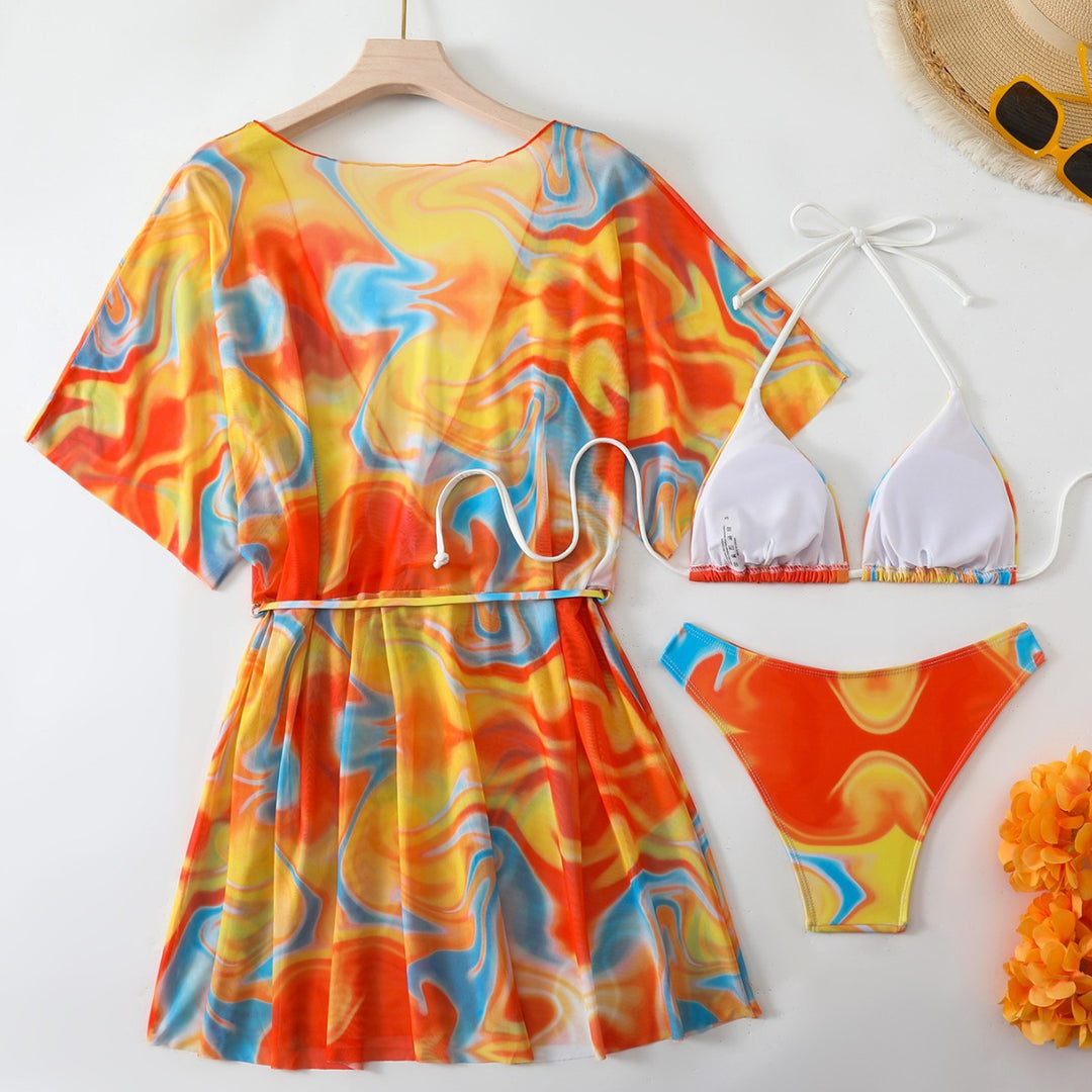 Damen Bikiniset mit passendem Wickelkleid Echo Archiv