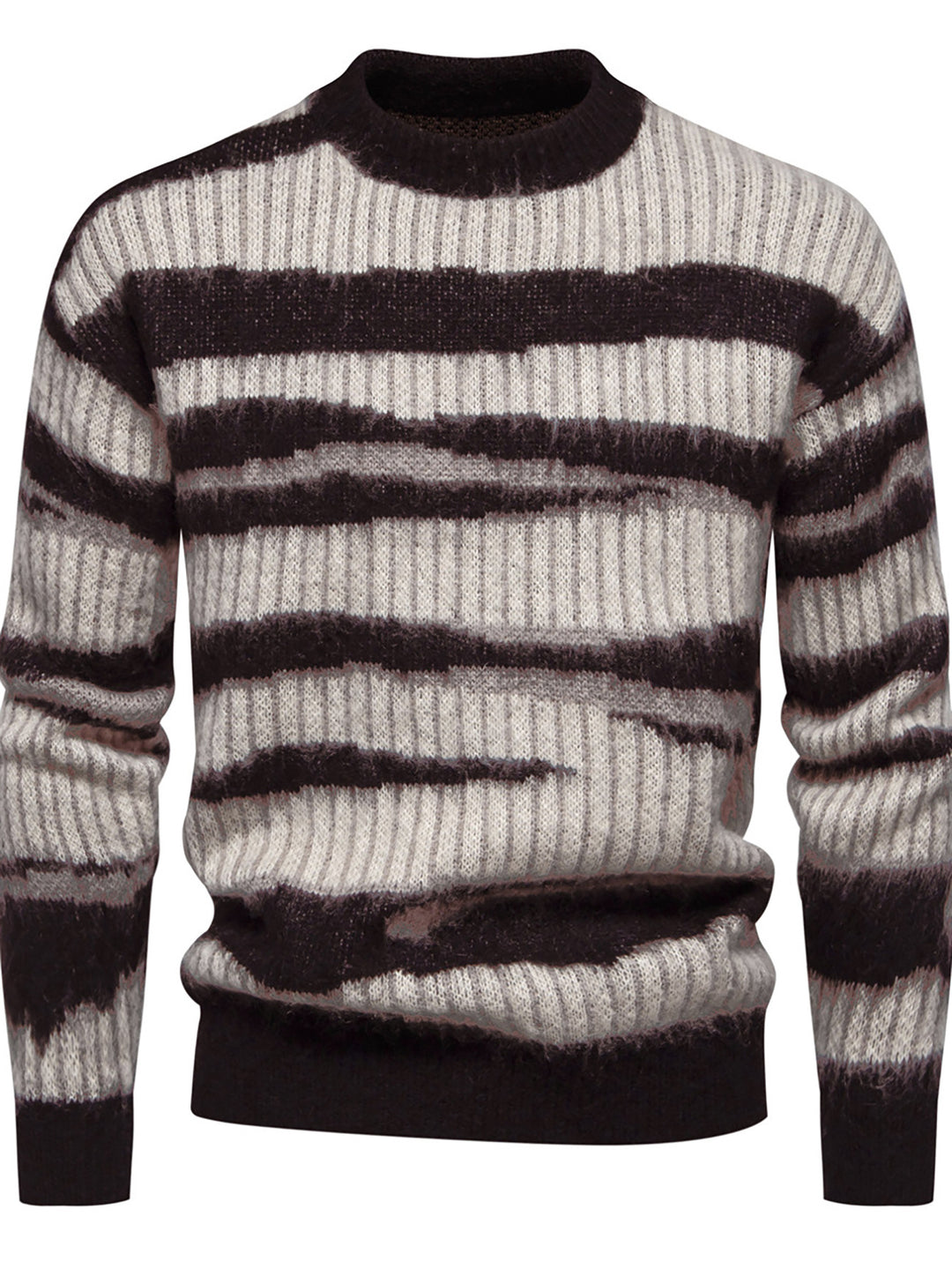 Herren modischer Strickpullover mit einzigartigem Streifenmuster Echoarchiv