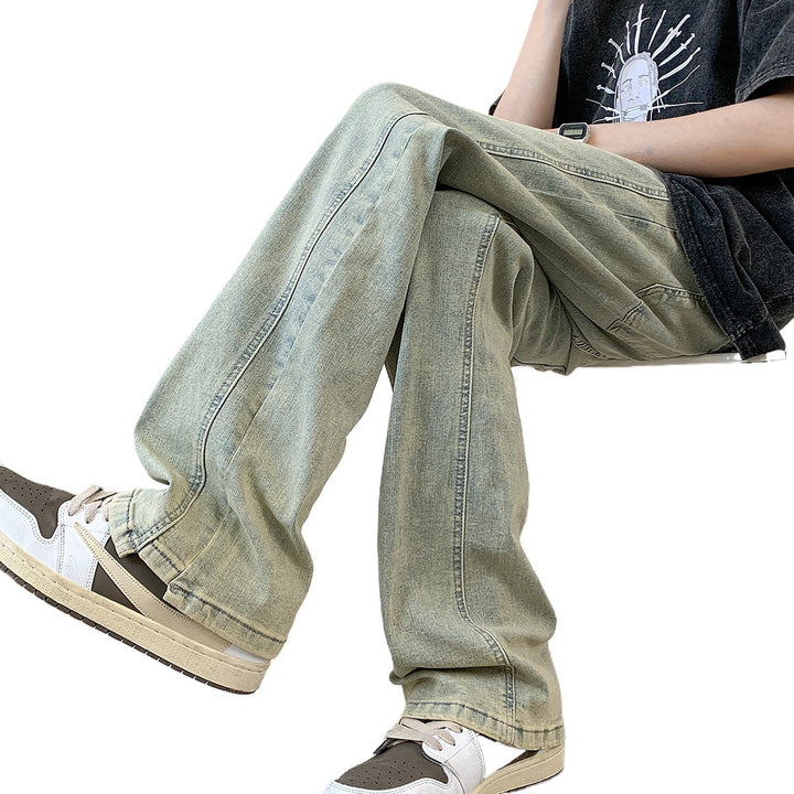 Herren lässige weit geschnittene Denim-Hosen Echoarchiv
