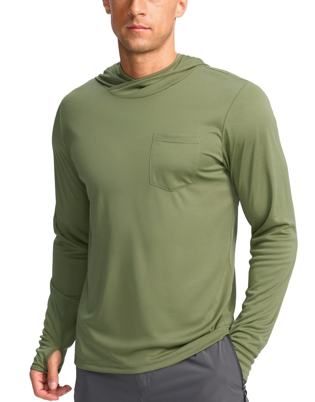 Herren Funktionsshirt mit Kapuze und Taschen – Avelline