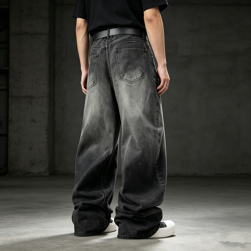 Herren Weit geschnittene Destroyed Jeans Echoarchiv