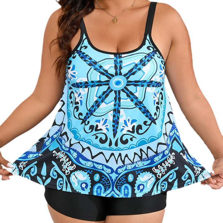 Damen Tankini mit schwingendem Oberteil und stylischem Shorty Echo Archiv