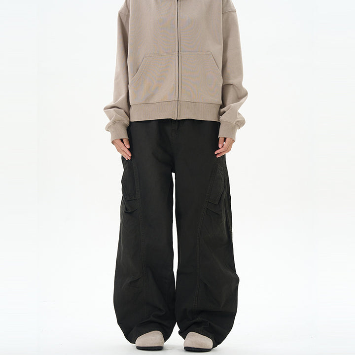 Herren Locker fallende Paneel-Cargo-Baggyhose im Workwear-Stil Echo Archiv