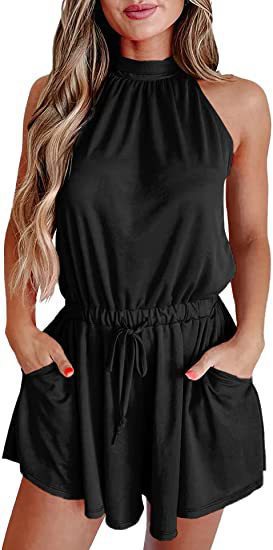 Damen Jumpsuit mit hohem Kragen und tailliertem Schnitt Echo Archiv