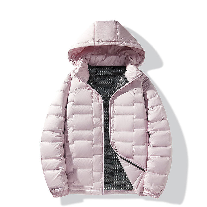 Herren Ultraleichte Steppjacke mit Kapuze und Thermofutter Echo Archiv