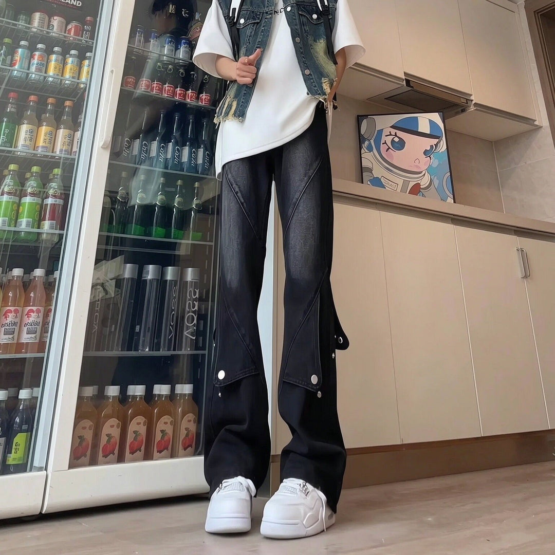 Damen Modische Relaxed-Fit Jeans Echoarchiv