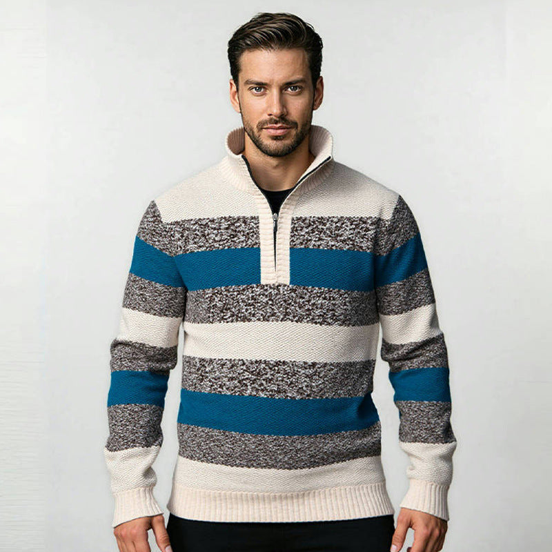Herren Strickpullover mit hohem Kragen Echoarchiv