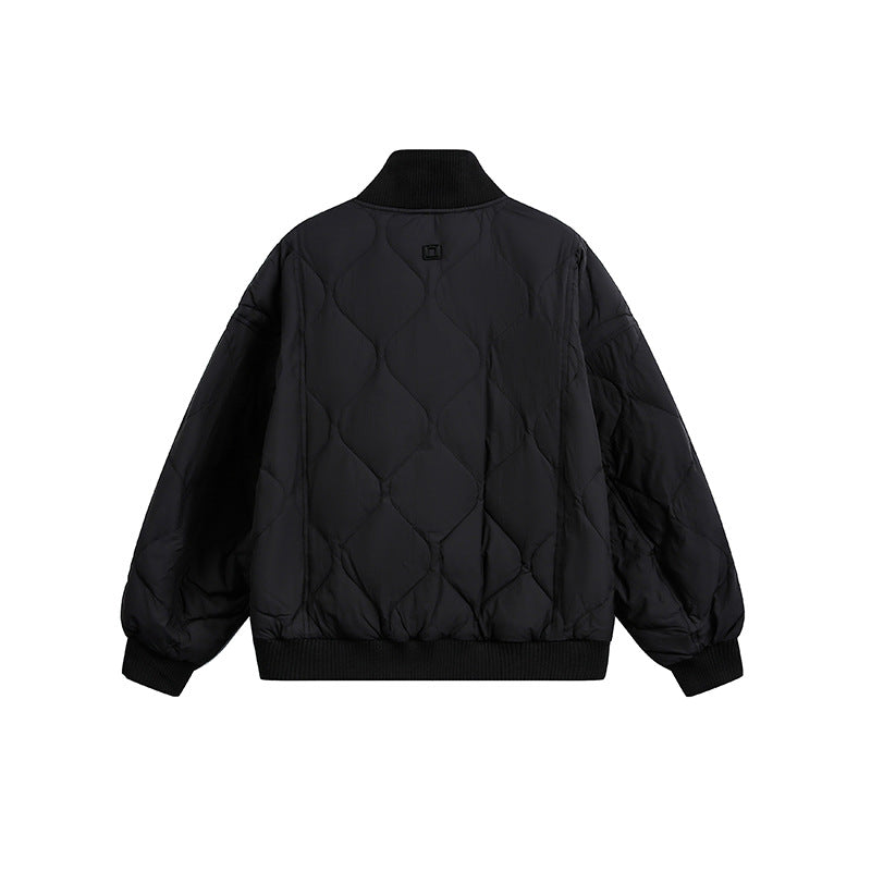 Damen Gesteppte Kurzblousonjacke mit Stehkragen und elastischem Saum Echoarchiv